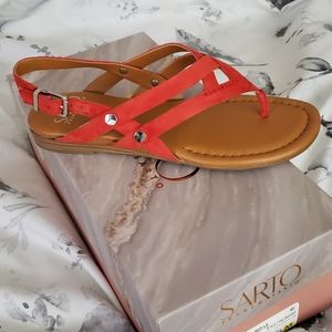 Red Franco Sarto sandals sz 4.5 NIB